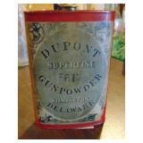 Antique Dupont GunPowder tin.