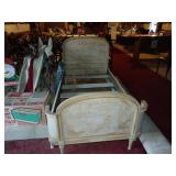 Waterfall style twin bed