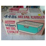 Coleman Metal Cooler in Box!