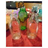 Grouping of glass beverage bottles