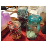 Grouping of Antique canning jars