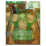 Green Depression Glass