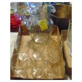 Fancy Glass Beverage Set