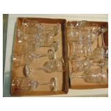 2 flats of stemware