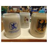 3 German Beer Mugs PLUS