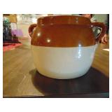 Crock bean pot with lid
