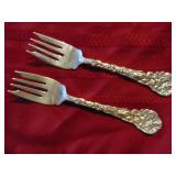 Sterling silver salad forks