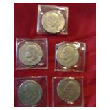 5 1977 Ike Dollars