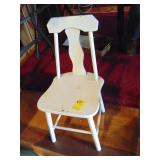 White painted mini chair