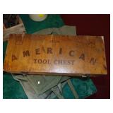 Wooden American tool chest