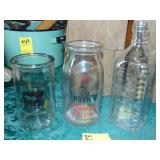 Lot of neat primitive bottles