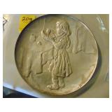 .999 Fine Silver Hamilton Mint "Le Gourmet" Plate