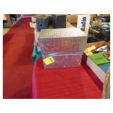 (2) Metal Decorator Boxes