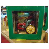 (4) Red Tractor Santa Collectible Lot