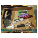 Flat of Various Knives & Daggers