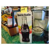 Vintage Coca-Cola Bottle Radio IN BOX