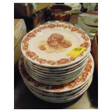 Set of Cracker Barrel dinner & salad plates
