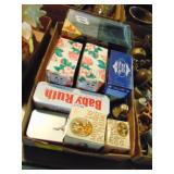 Flat of Misc. miniatures in boxes