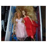 Box of Barbie Dolls