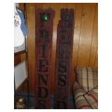 2 Barnwood signs