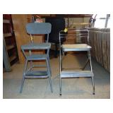 2 Retro step stools