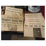 Lot of Historical Decatur Herald Papers