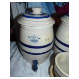 Blue Banded Crock Dispenser