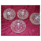 lot of (7) plastic salad/serving bowls