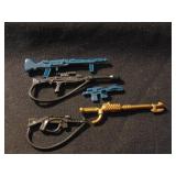 lot of weapons, blasters +