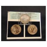 1880 Morgan Silver Dollar-graded MS64