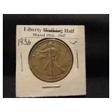 1936 Walking Liberty Half Dollar