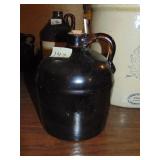 nice old finger jug, redware?