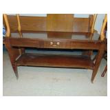 hall table, 30s 40s era, brass pull