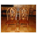 oak chairs, pressed design