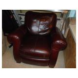 Natuzzi leather type Reclining Club Chair