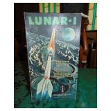 Lunar-I Two Stage Moon Rocket, original box