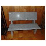 marble memorial bench