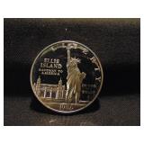 1986 Ellis Island One Dollar Silver Coin