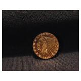 1929 Indian Head $2.5 Gold Coin