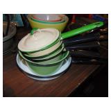 lot granite wear, green & cream +