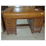 ornate waterfall vanity w/bakelite handles