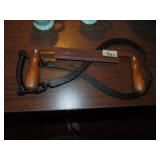 primitive draw knife & ice tongs