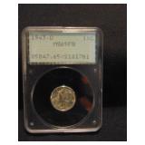 1943-D Mercury Dime-graded MS65FB