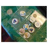 approx (18) colored state quarters