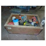 Crate full of misc. Hardware plus