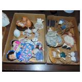 (2) Flats of Dolls & Figurines