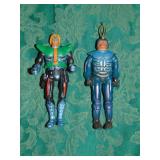(2) 1984 Sectaurs Action Figures