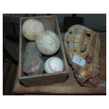 vintage baseball equipment