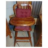 Wooden high chair