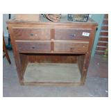 Primitive type stand with drawer & Bottom storage